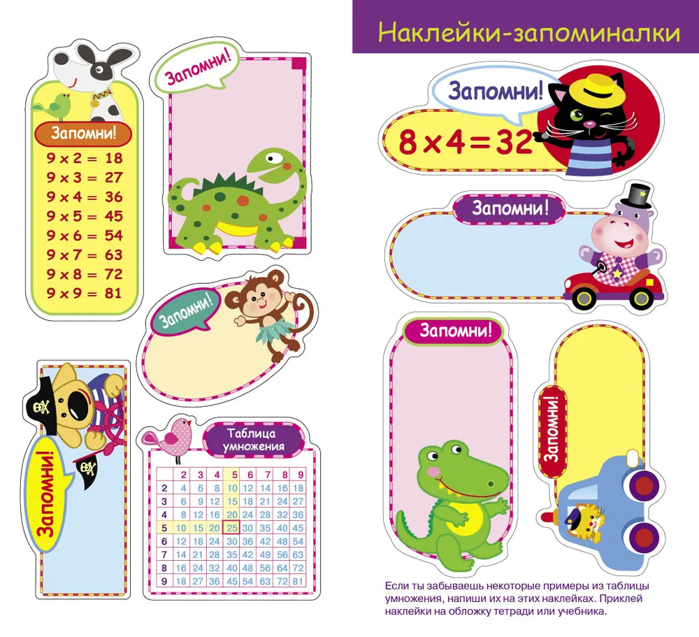 5 в одном. Таблица умножения