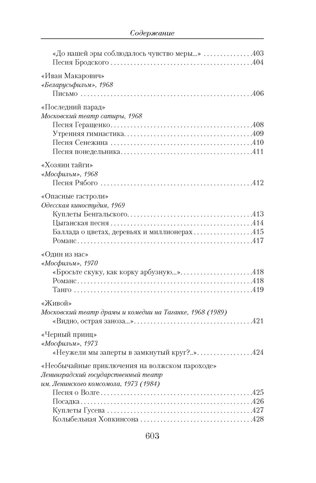Владимир Высоцкий. Малое собрание сочинений