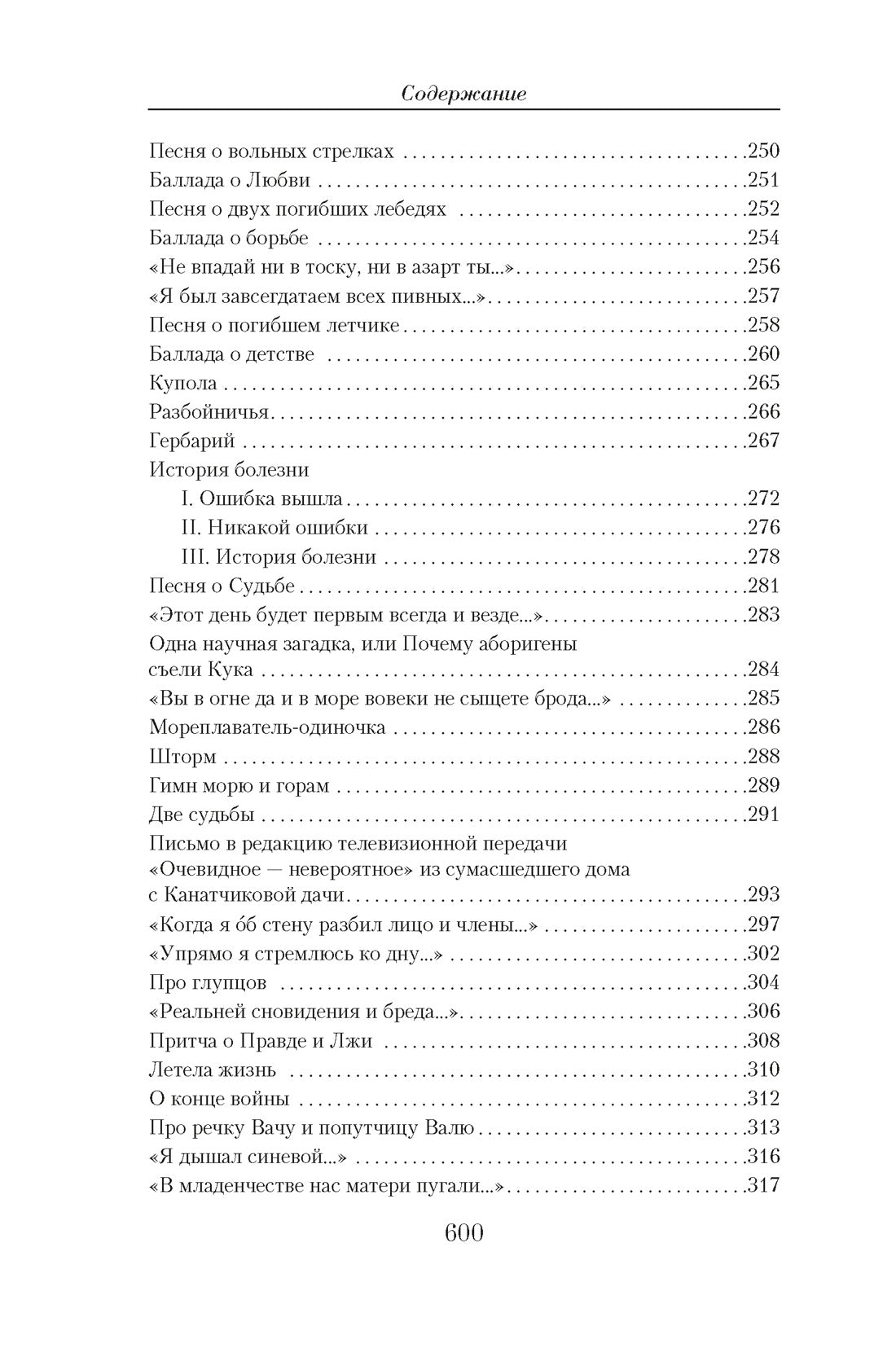 Владимир Высоцкий. Малое собрание сочинений